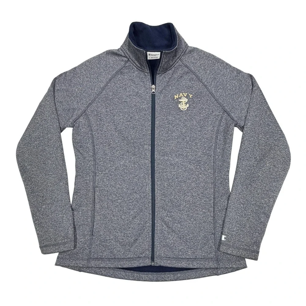 Champion Softshell US Navy Women's Small Jacket Blue Embroidered